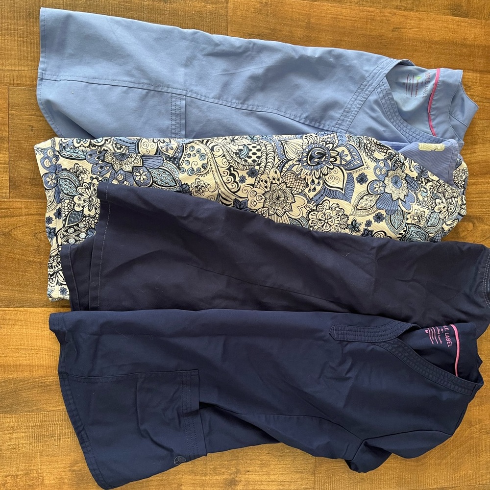 Scrub tops size medium